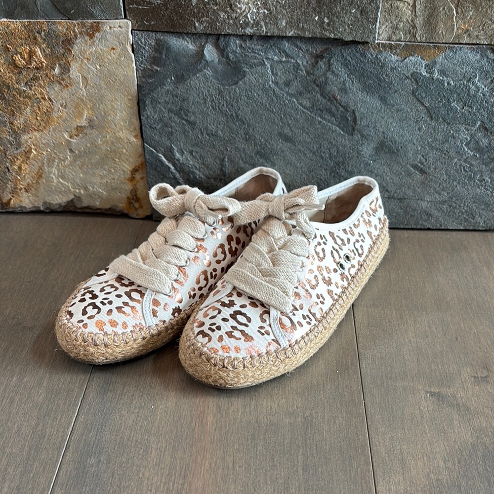 Leopard Print Espadrille Sneakers